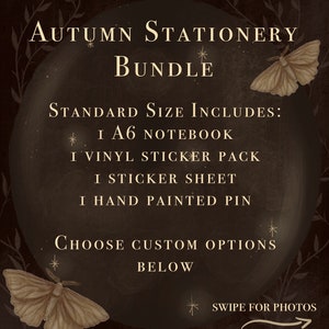 Autumn Bundle - Magical Stationery Set! Dark academia stationery