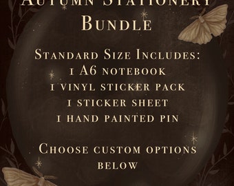 Autumn Bundle - Magical Stationery Set! Dark academia stationery