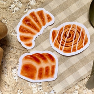 3 Large Bakery Vinyl Stickers - Cozy stickers | Cottagecore stickers | Bakery stickers | food stickers | baking stickers | Cottage