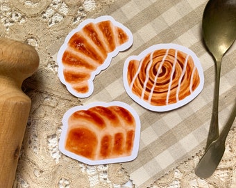 3 Large Bakery Vinyl Stickers - Cozy stickers | Cottagecore stickers | Bakery stickers | food stickers | baking stickers | Cottage