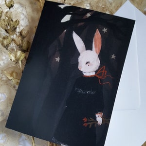 Tarjeta de felicitación gótica / Tarjeta gótica / Tarjeta de bosque / Tarjeta ecológica