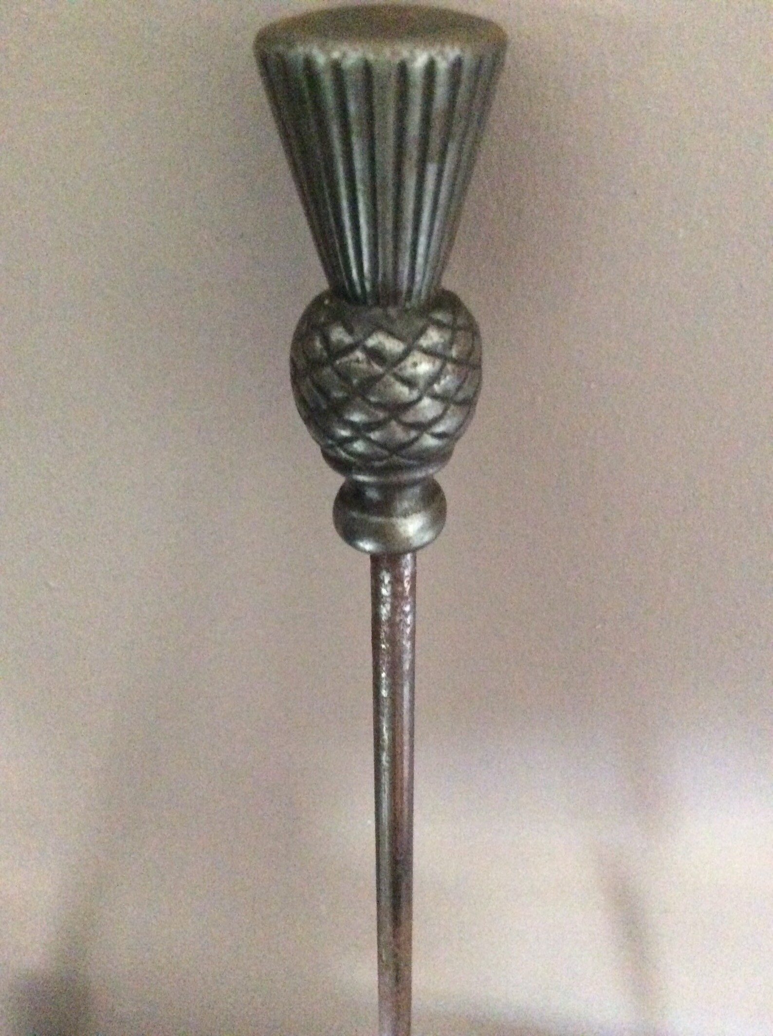 Antique Thistle Fire Poker Etsy