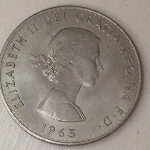 1965 Winston Churchill Coin 1 Crown
