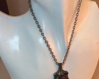 Collier Pendentif Néo-Viking/Celtique Signé MIRACLE BRITAIN - Ancien Avec Accroche Cassée