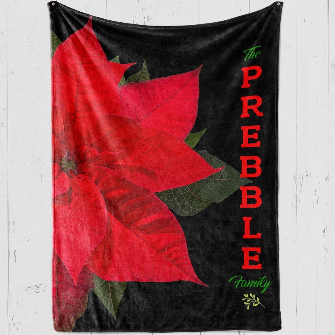 Christmas Blankets Poinsettia Christmas BlanketWinter Throw Etsy