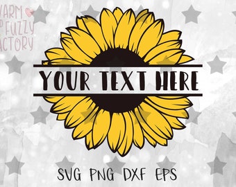 Download Sunflower svg Sunflower monogram svg Flower svg Sunflower ...