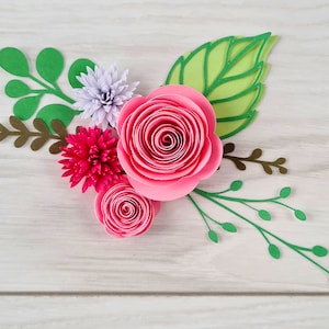 Leaves SVG, Paper Flower Leaves SVG, Leaf SVG, Leaves for Rolled Flowers svg, Leaves svg bundle, Paper leaves svg for Cricut and Silhouette image 3