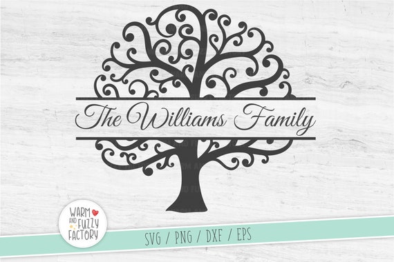 Download Split Monogram Family Tree Svg Tree Svg Family Tree Svg Etsy