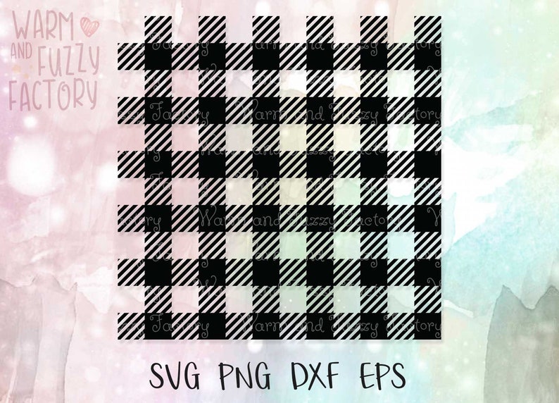 May include: Black and white buffalo plaid pattern.  SVG PNG DXF EPS.