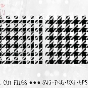 May include: Two black and white checkered patterns, each with a different diagonal line direction. The patterns are suitable for crafting projects, such as creating fabric, paper, or vinyl designs.