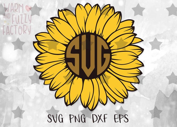 Download Sunflower svg Sunflower monogram svg Flower svg Sunflower ...