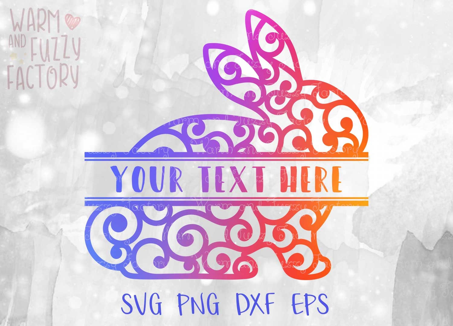 Bunny Svg Split Monogram Bunny Svg Monogram Bunny Svg Split | Etsy