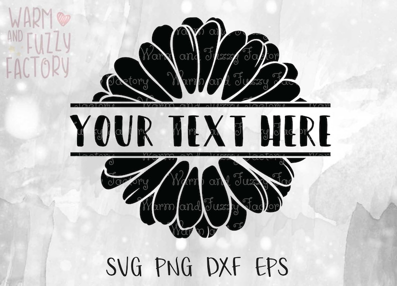 Download Daisy svg Split monogram daisy cut files for Cricut | Etsy