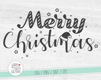 Merry Christmas SVG file, Christmas SVG, Christmas quote SVG, Merry Christmas svg Cut File for Cricut and Silhouette