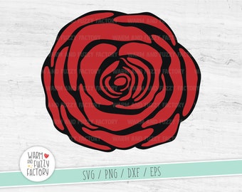 Rose svg, Flower svg, Rose svg cut file for Cricut Silhouette, Floral svg, Rose flower svg, Rose svg file, Flower svg files, Rose clipart