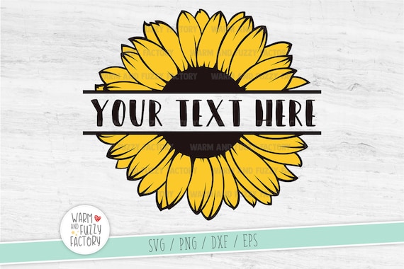 Download Split Sunflower svg cut file for Cricut Silhouette Split ...