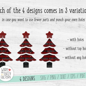 Christmas tree earrings svg, Earring svg, Leather earring svg bundle, Earring template, Christmas earring svg cut files Cricut Silhouette image 2