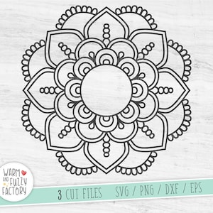 Mandala svg cut file for Cricut Silhouette, Mandala monogram svg, Mandala circle monogram bundle svg, Zentangle svg, Mandala bundle svg