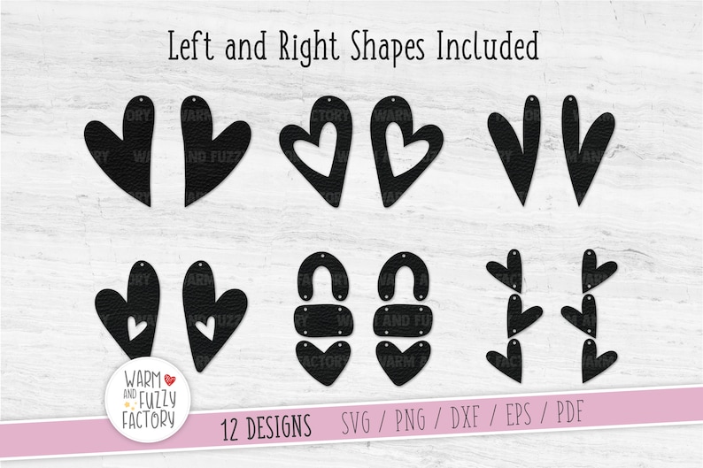 Download Heart earring svg Valentine earring svg cut files for ...