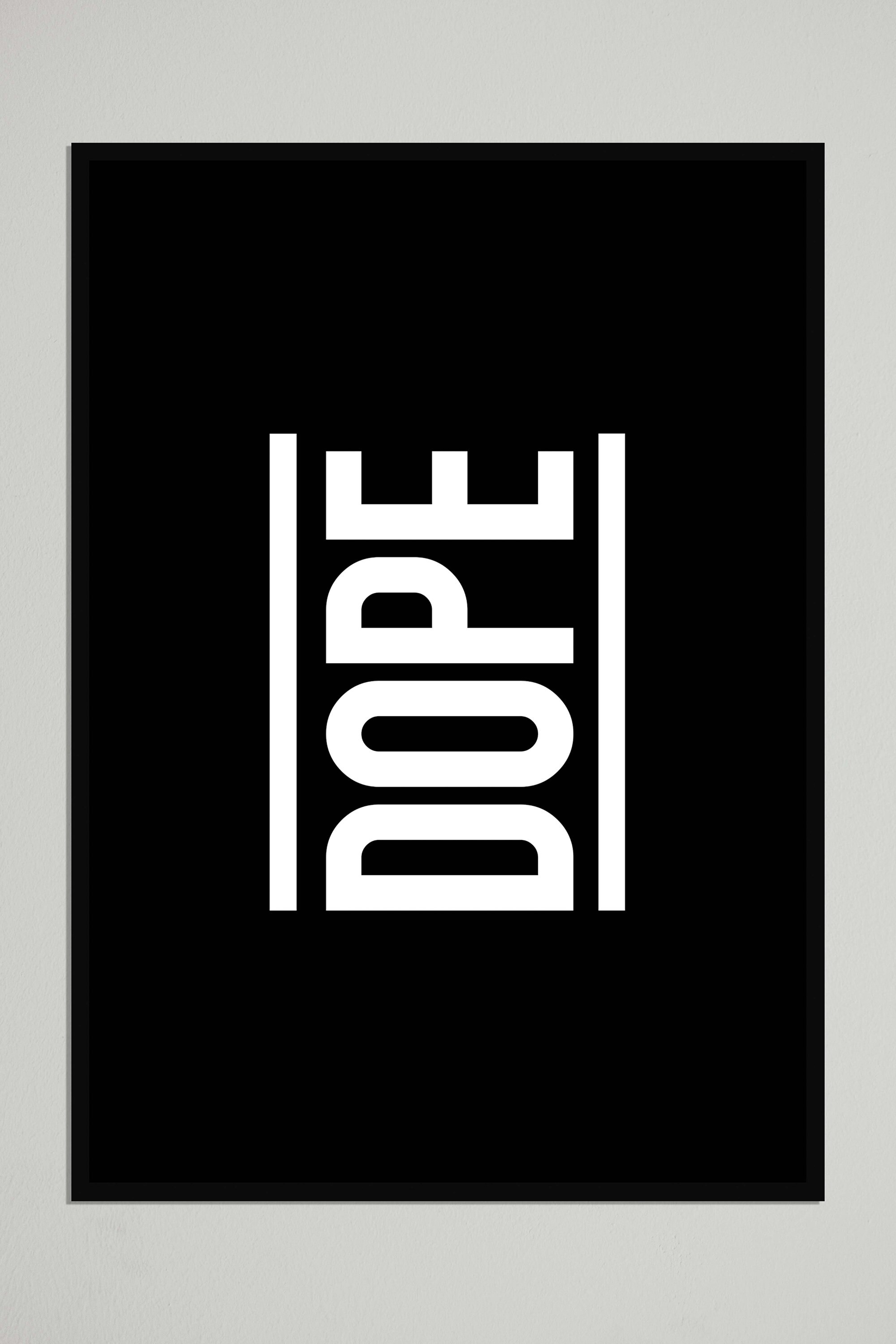 Dope Poster Dope Wall Art Hip Hop Posters Rapper Poster Etsy
