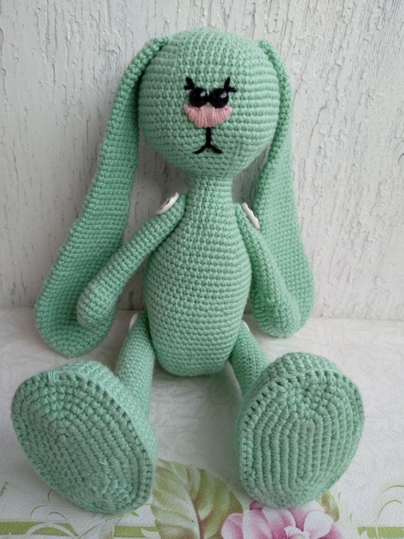mint bunny crochet doll pattern