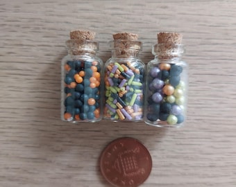Individual Halloween Sweets in a Jar 1/12th Scale