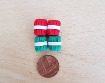 Pack of 4 Christmas Wool 1/12th Scale