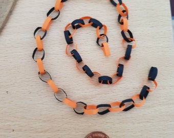 Halloween Paperchain (Orange/Black) 1/12th Scale