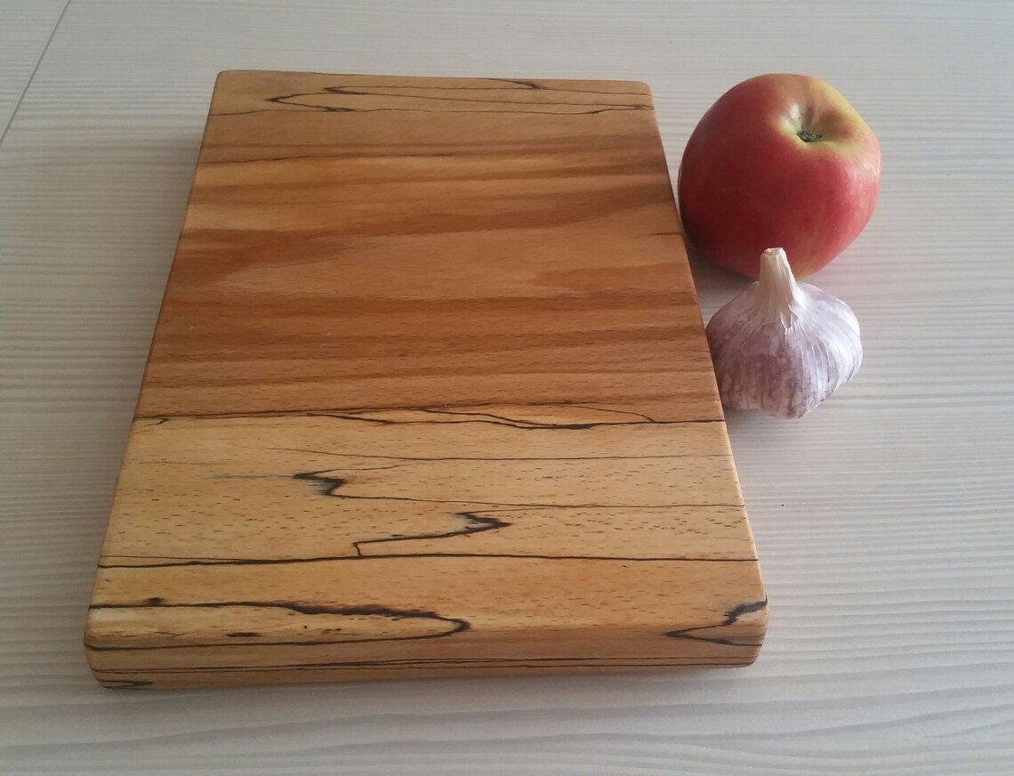 Beech Wood Board/Spalted Beech chopping/serving board natural Etsy