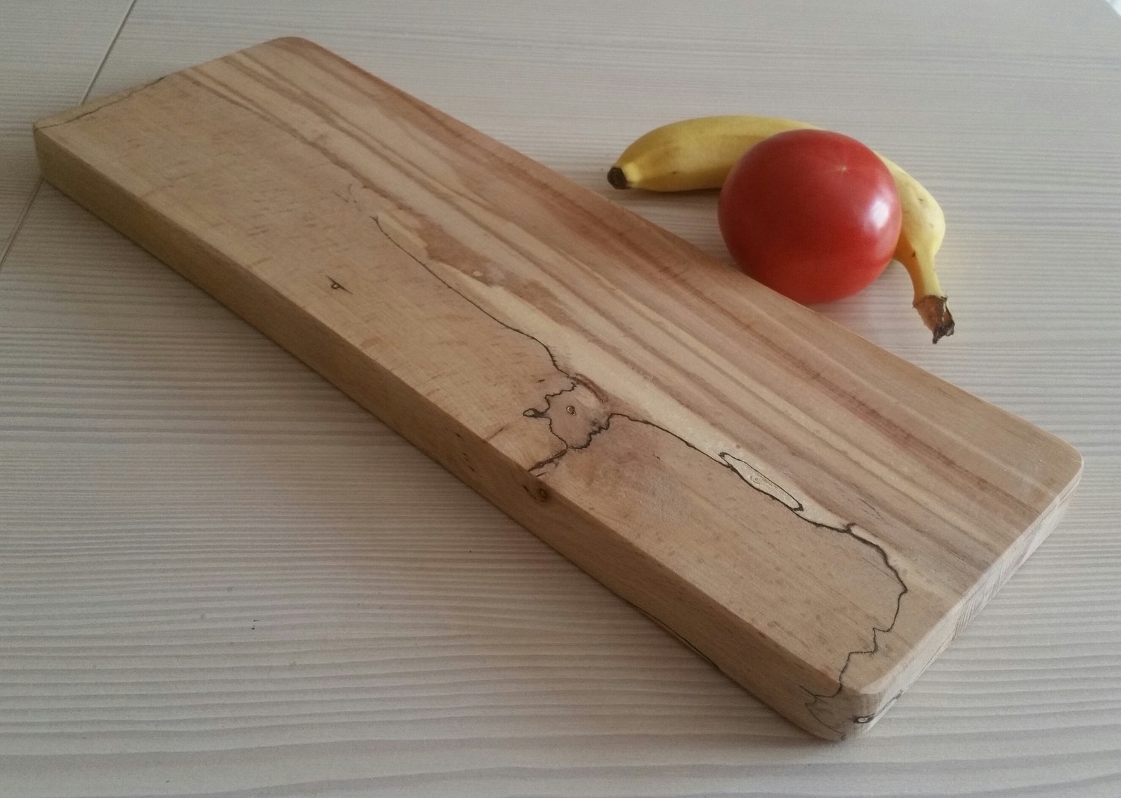 Beech Wood Board/Spalted Beech chopping/serving board natural Etsy