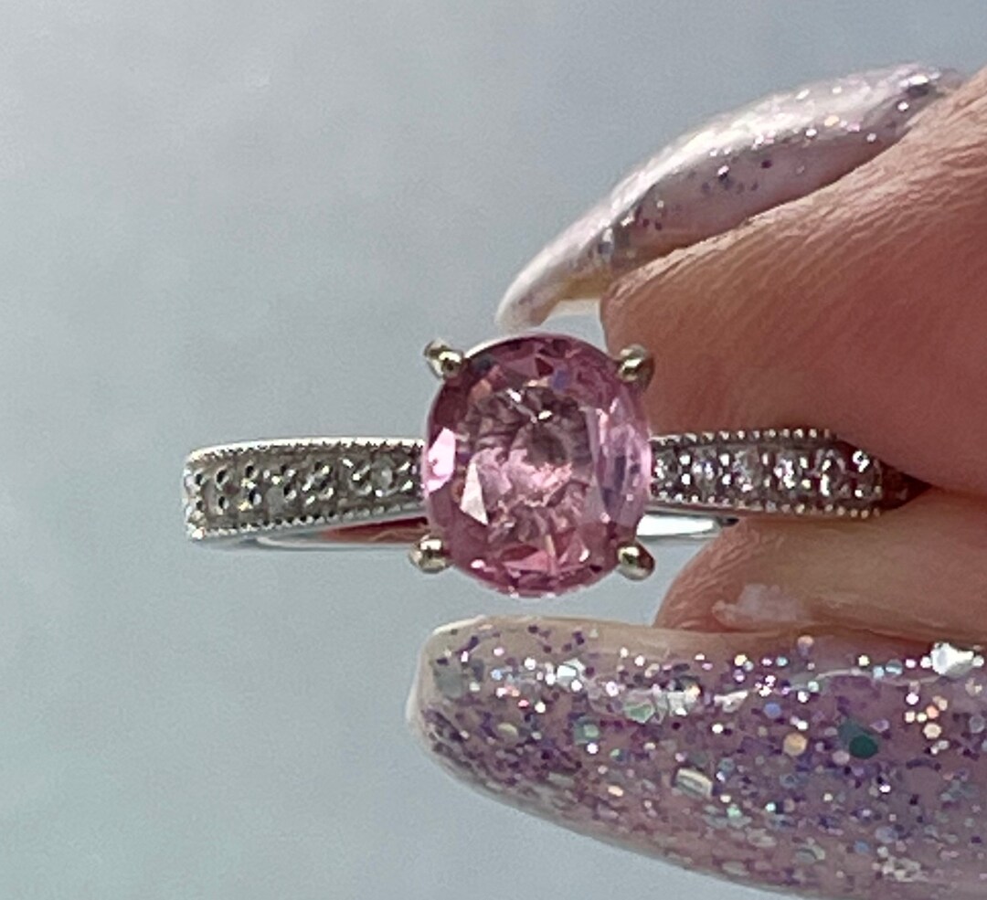 Pink Spinal Rings Rare Pink Spinel in Gold Ring - Etsy