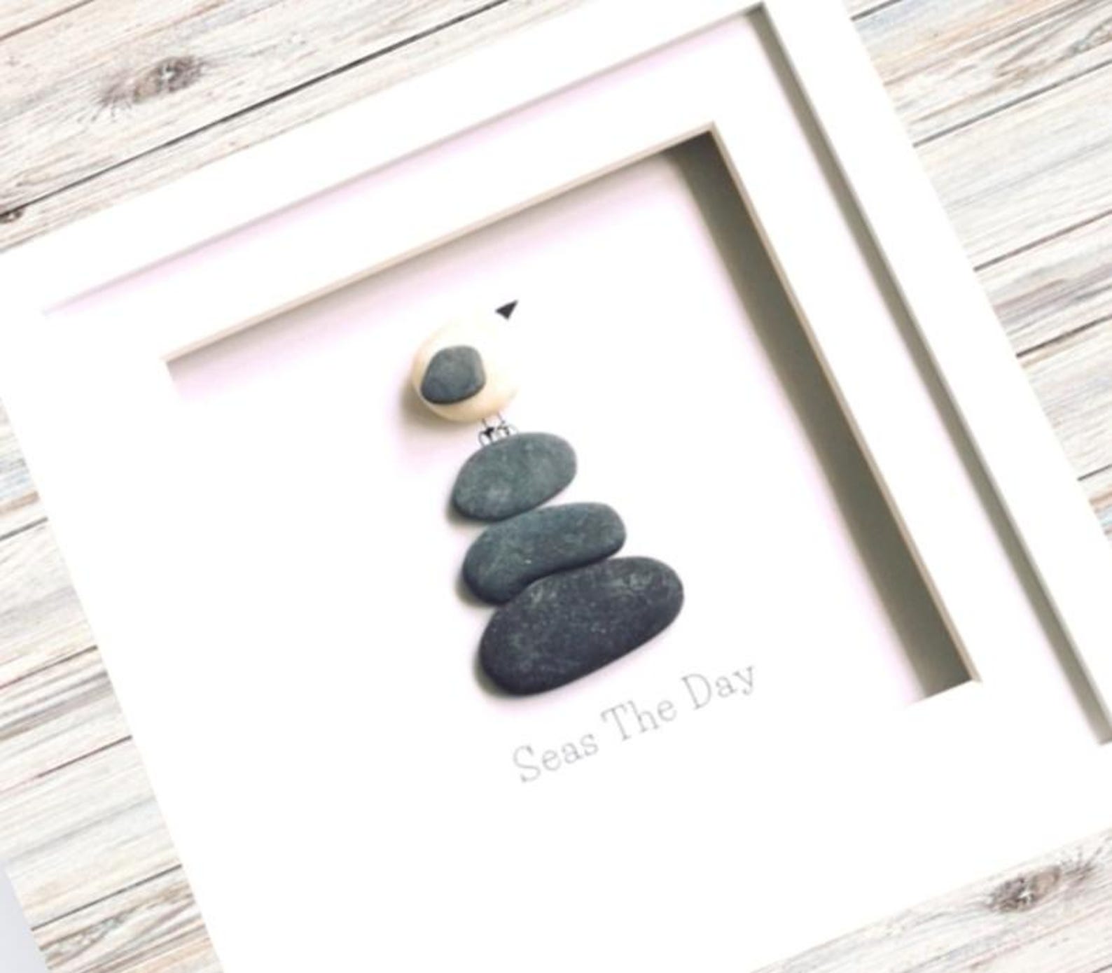 seagull-pebble-art-frame-seagull-lover-gift-beach-decor-housewarming