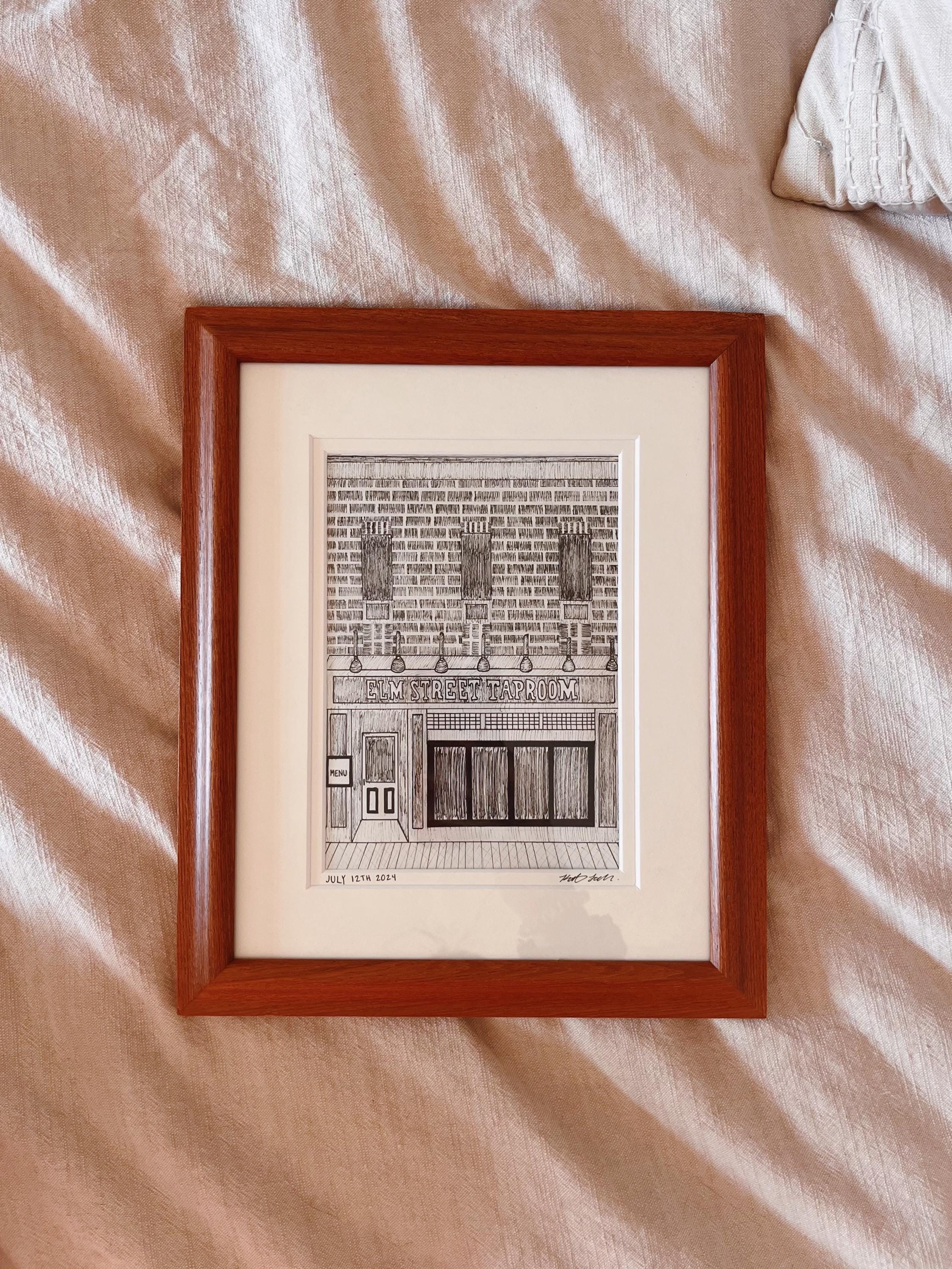 Hand-drawn Building Portrait | Custom Pen and Ink Drawing | Building ...
