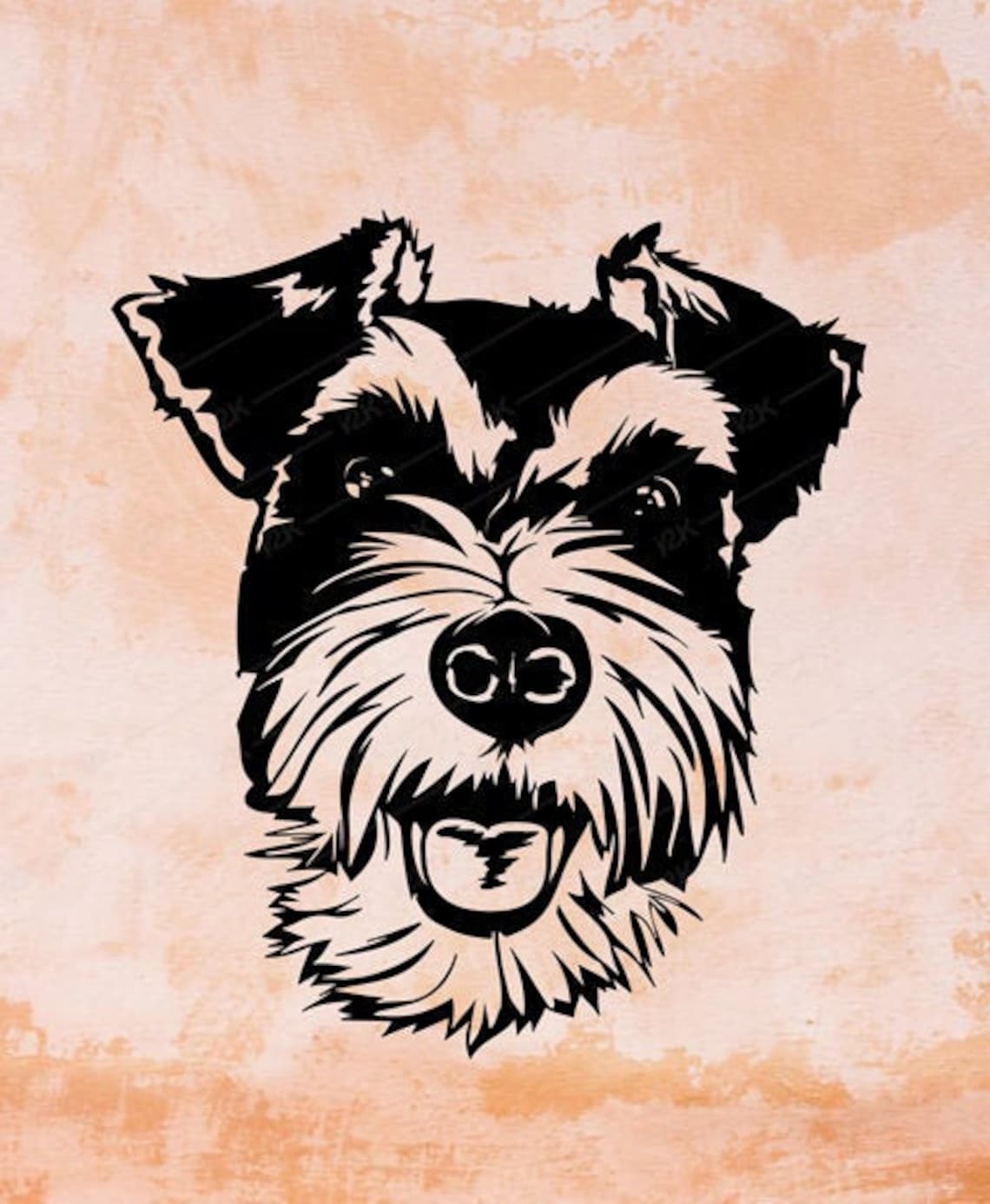 Schnauzer SVG Clipart Silhouette for Cricut PNG EPS dxf | Etsy