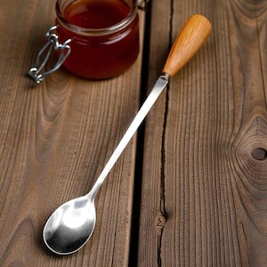 Handmade Oak Handle Jam Spoon – Irish Condiment Server