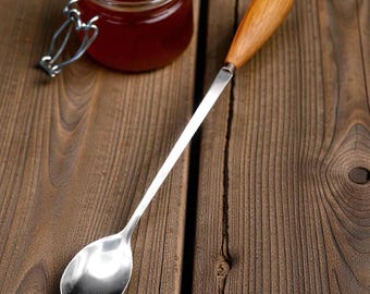 Handmade Oak Handle Jam Spoon – Irish Condiment Server