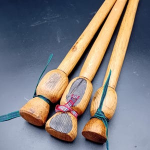 Agitateur bouillie Spurtle en chêne | Ustensile de cuisine en fût de whisky irlandais