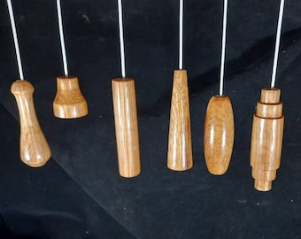 Reclaimed Oak Light Pull, Turned Wood Handle, 2 Inch
