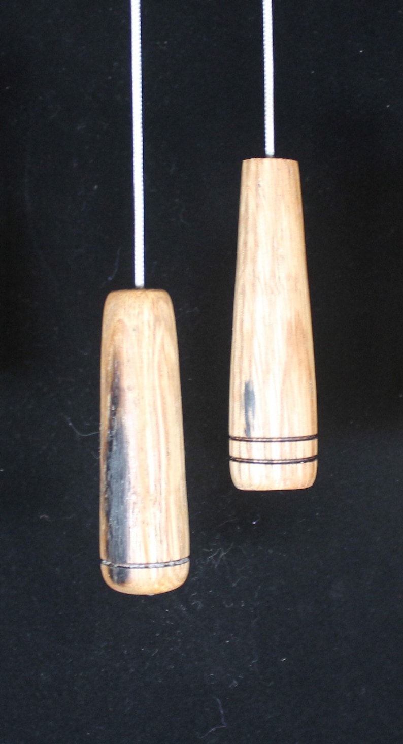 Bathroom Light Pull - Stylish Oak from Reclaimed Whisky Barrel Wood, Eco Rustic Decor
