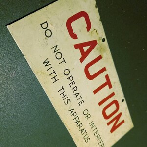Warning sign
