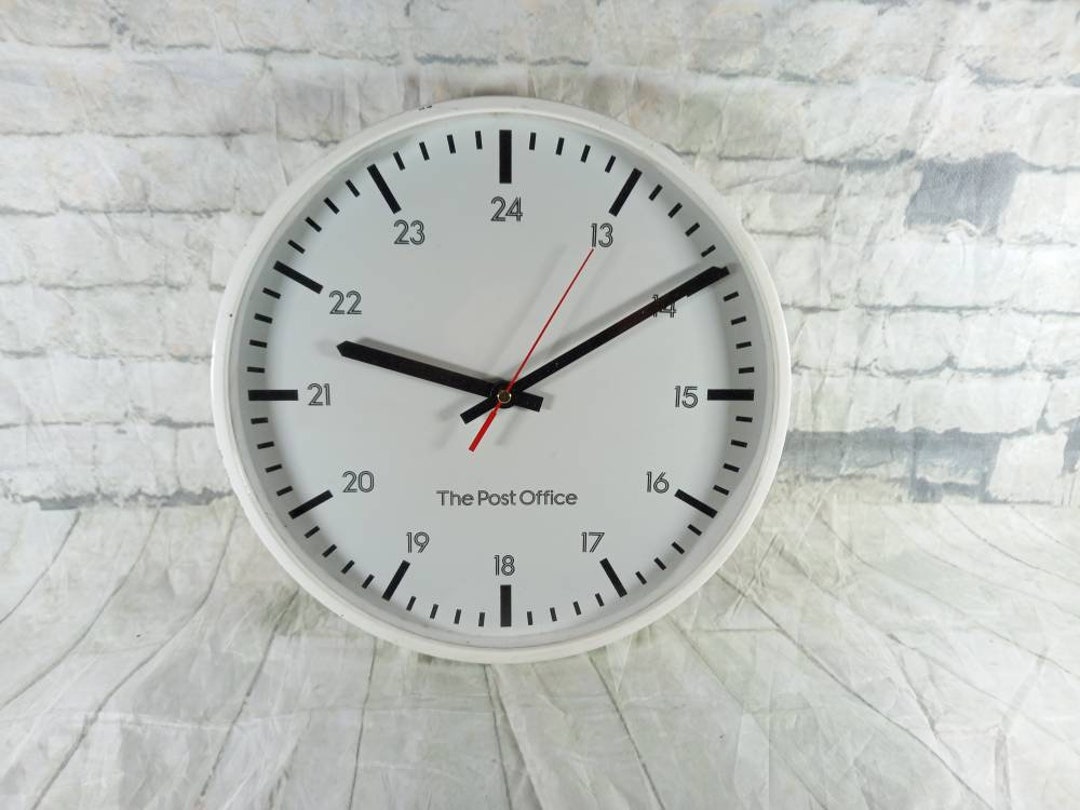 Vintage Post Office Wall Clock Etsy