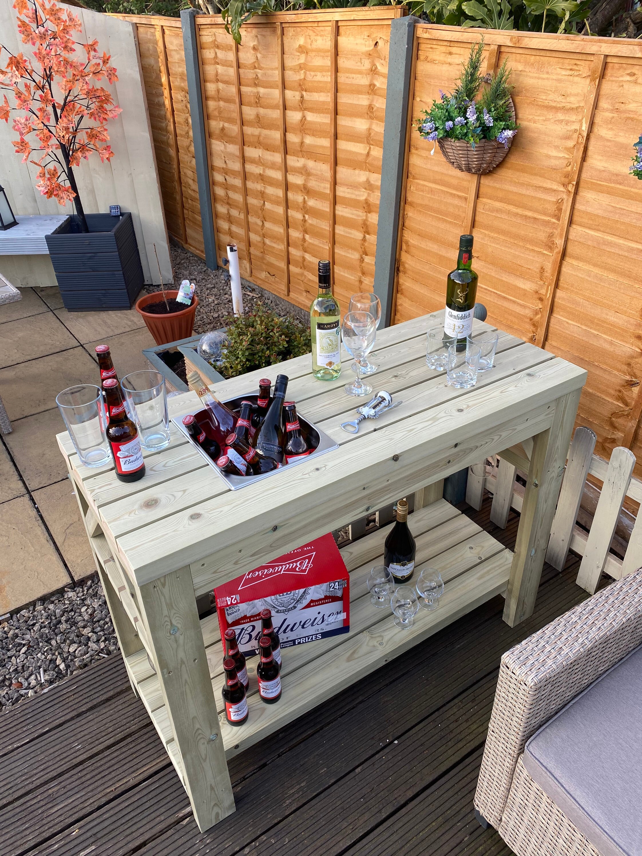 Outdoor Drinks / Bar Table Etsy UK