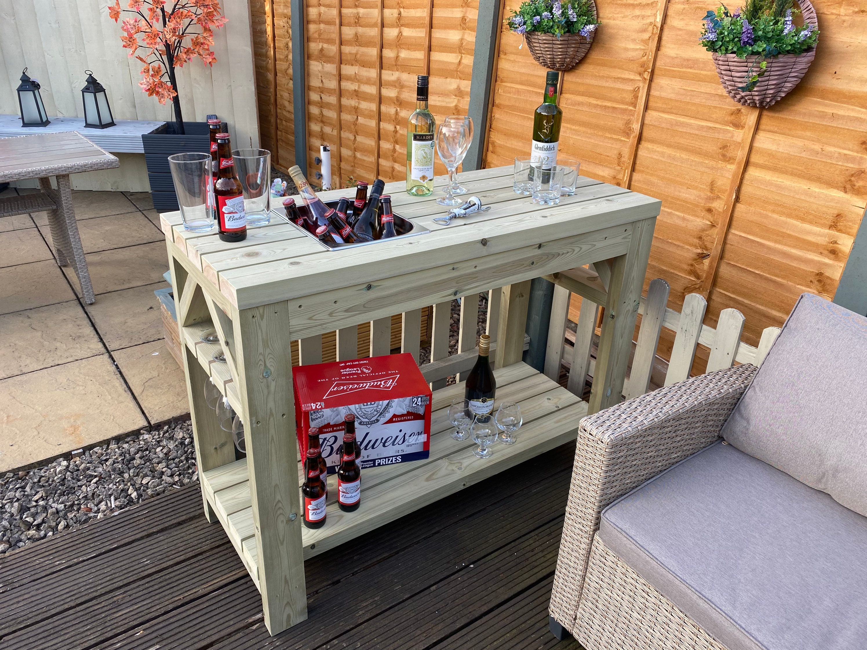 Outdoor Drinks / bar table Etsy