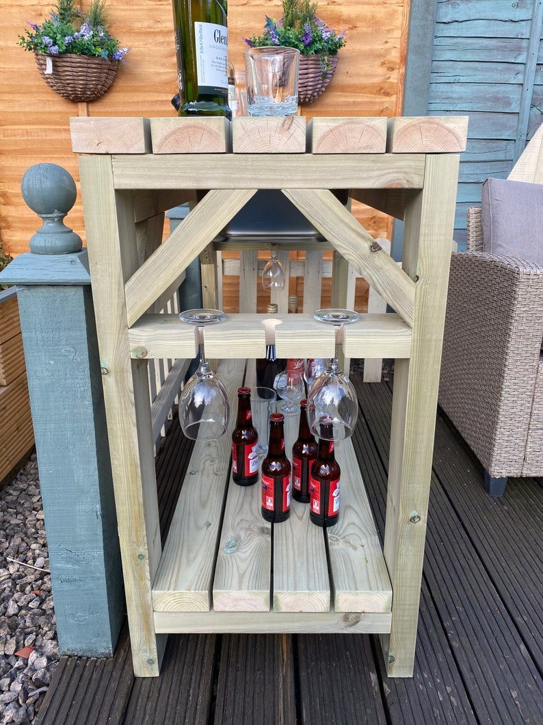 Outdoor Drinks / Bar Table Etsy