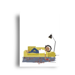 kaart 'poldersofa' uit de serie 'bellies'