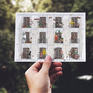 carte double 'automne', avec enveloppe
