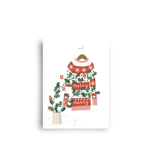 biglietto 'Maglione di Natale allegro allegro'