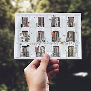 dubbele kaart 'lente', incl envelop