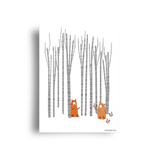 carte 'J'ai vu deux ours.....'
