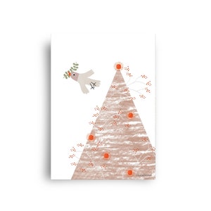 cartolina 'Natale - colomba di pace'